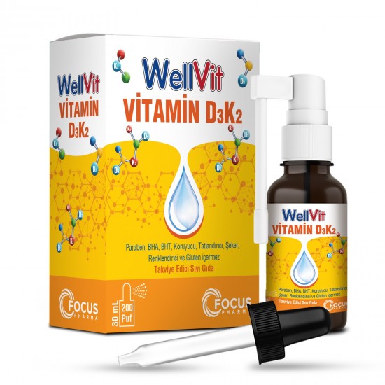 WELLVİT D3K2 30 ML DAMLA-SPREY