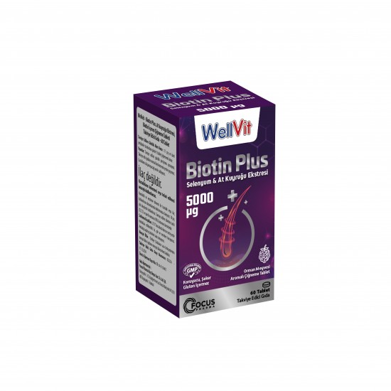WELLVIT BIOTIN PLUS 60 TABLET